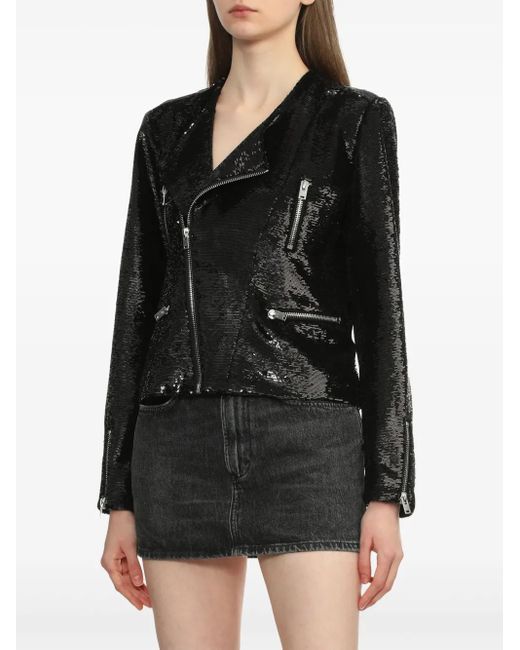 IRO Black Luzia Biker Jacket
