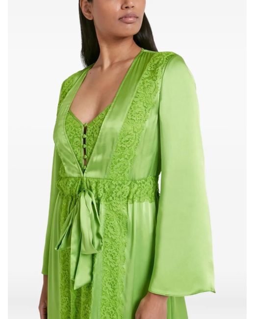 Temperley London Green Thalia Morgenmantel