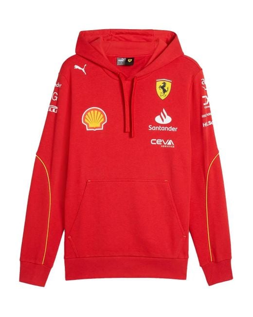 メンズ PUMA Ferrari Team Hoodie Red