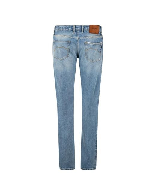 Moorer Blue Five-Pockets Jeans for men