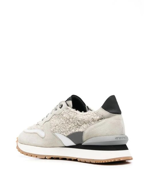 HIDE & JACK White Side Logo-Patch Low-Top Sneakers
