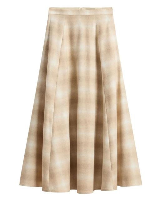 Woolrich Natural Pleated Ombre Skirt