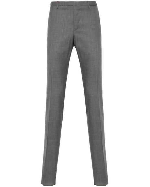 Incotex Gray Slim-fit Virgin Wool Trousers for men