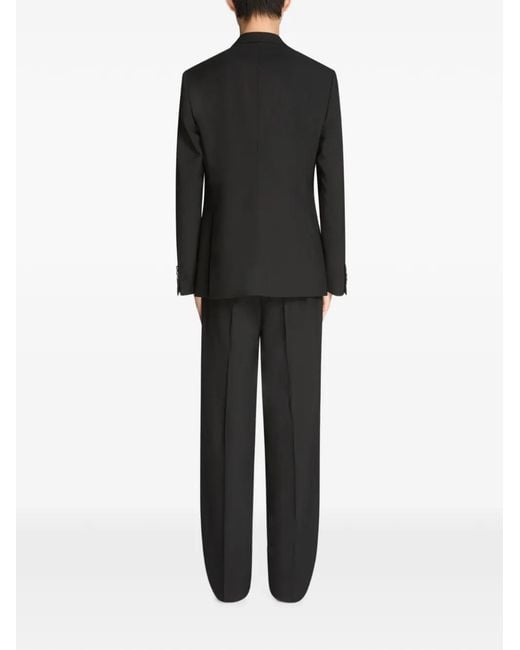 Dries Van Noten Black Slim-Fit Cotton Wool Suit for men