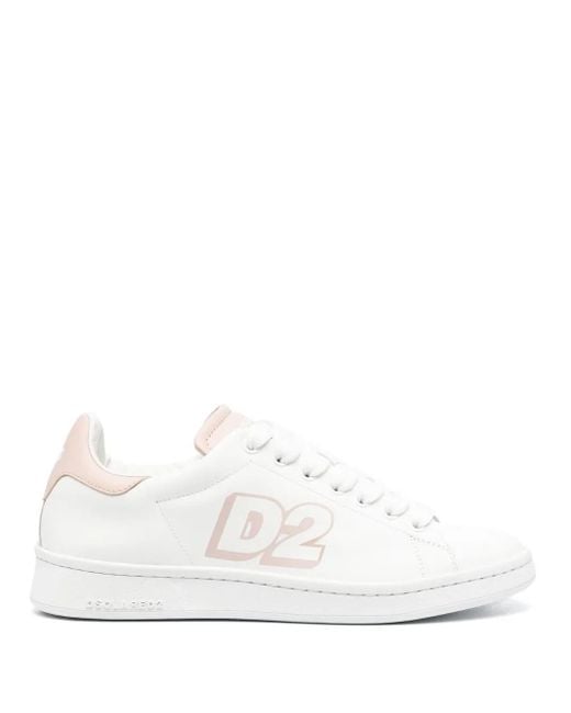 Baskets À Logo Imprimé DSquared² en coloris White