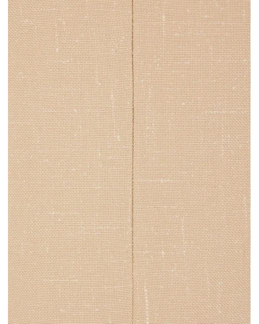 Valentino Garavani Natural Tasselled Embroidered Mini Dress