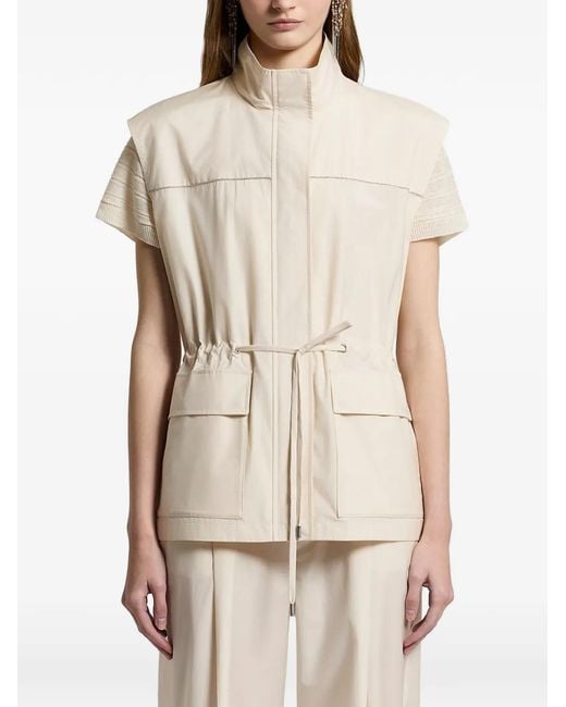Peserico Natural Zip-Up Gilet