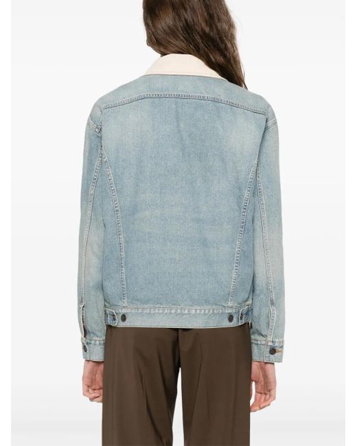 The Row Blue Jorelle Jacket In Cotton