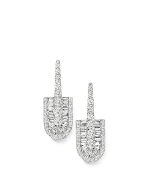 UNION LOS ANGELES White Diamond Drop Earrings