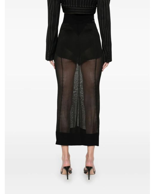 Jean Paul Gaultier ニット マキシスカート Black