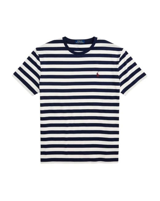 Polo Ralph Lauren Gestreiftes T-Shirt in Blue für Herren
