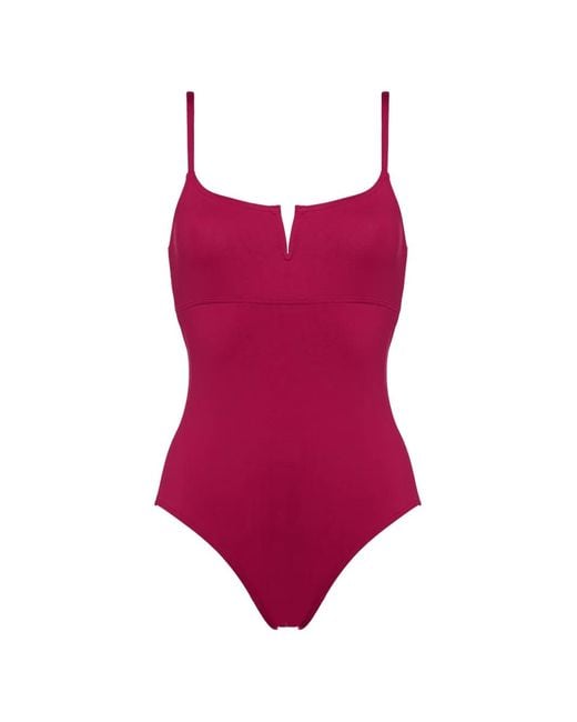 Eres Red Intense V-Neck Swimsuit