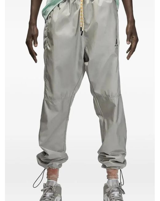 Nike Gray Drawstring Track Pants for men