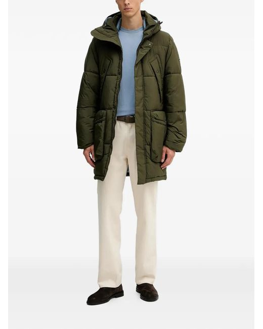 Paul Smith Green Hooded Padded Jacket for men