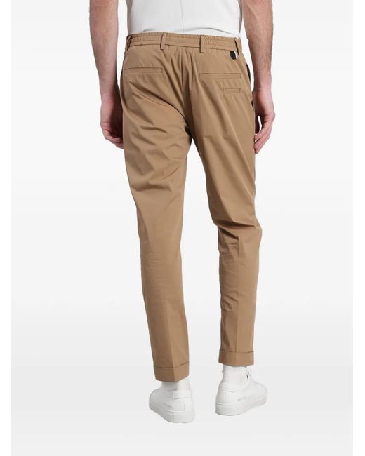 Low Brand Natural Pressed-Crease Trousers for men