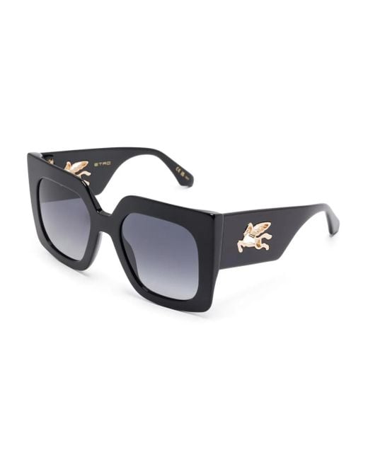 Etro Blue Oversize-Frame Sunglasses