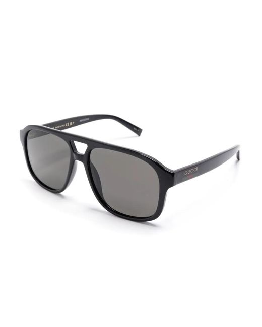 Gucci Gray Pilot-Frame Sunglasses for men