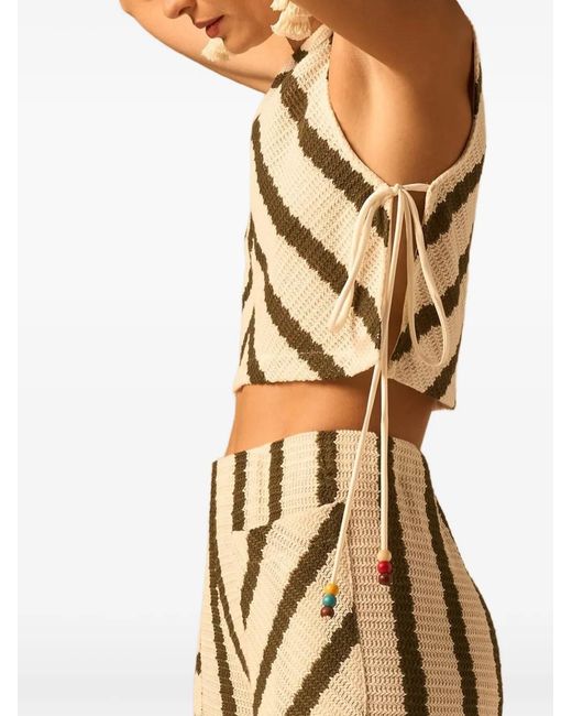JBQ Brown Striped Top