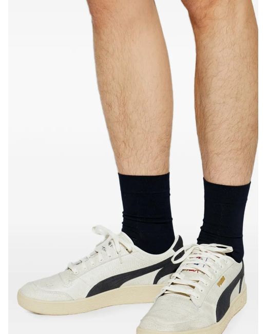 PUMA White X Represent Leather Sneakers
