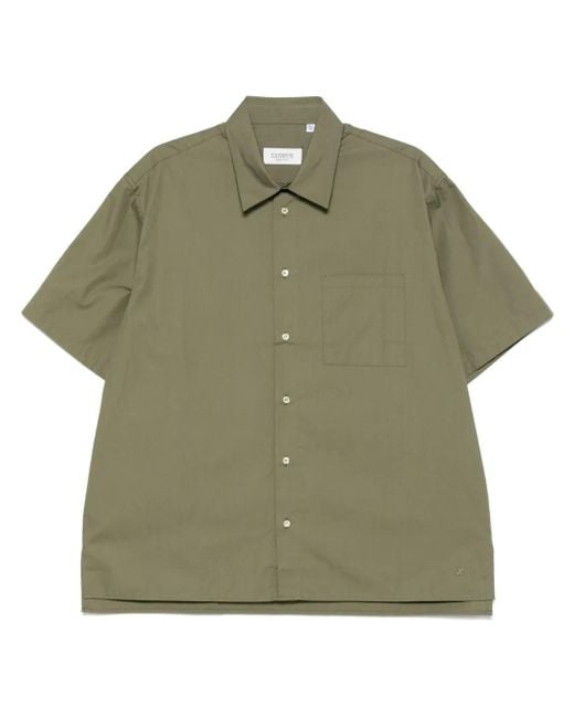 Laneus Green Poplin Shirt