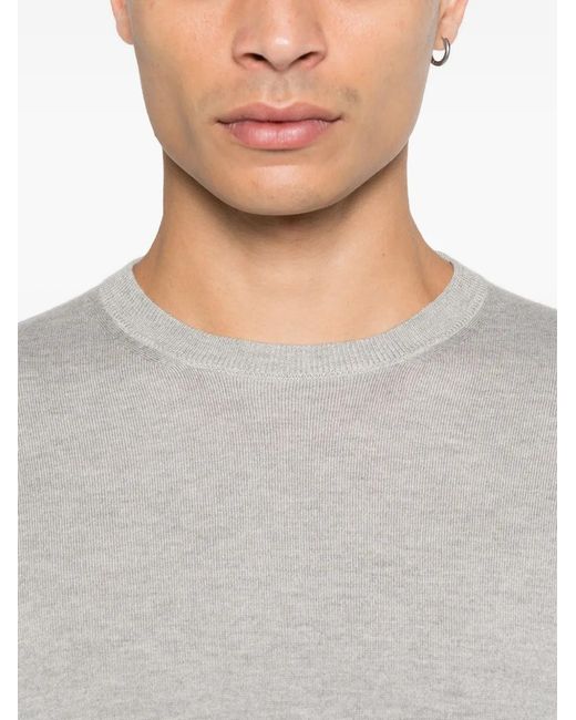 Pull À Encolure Ronde Alpha Studio pour homme en coloris Gray