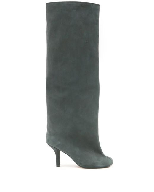 MM6 by Maison Margiela Green Anatomic 70Mm Suede Boots