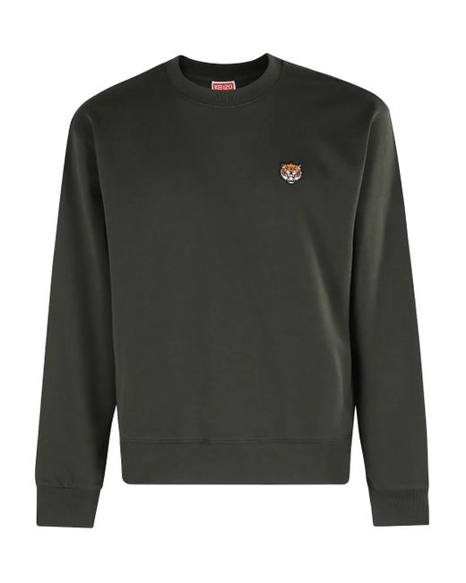 KENZO Sweatshirt mit Tigerstickerei in Green für Herren