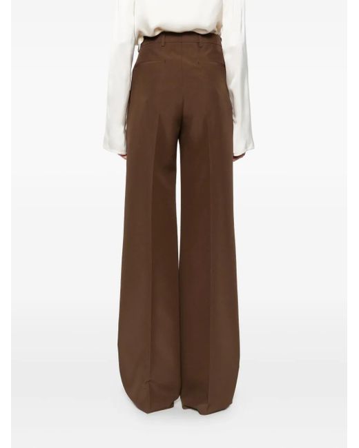 Gucci Brown Pressed-Crease Trousers