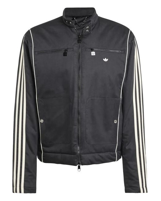 Adidas Black Premium Waxed Jacket for men