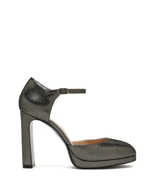 Stuart Weitzman Gray Sandalen Mit Plateau
