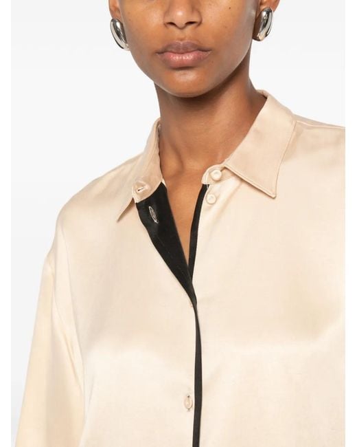 Forte_forte Natural Contrast-Trim Shirt