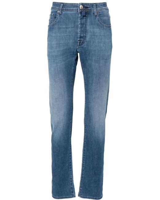 Jacob Cohen Blue Bard Mid-Rise Slim-Fit Jeans for men