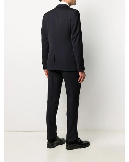Dolce & Gabbana Blue Martini-Fit Wool-Silk Tuxedo Suit for men
