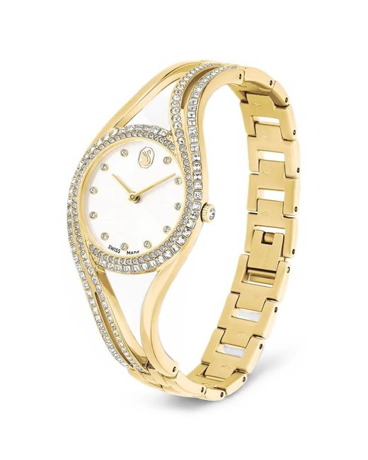 Swarovski Metallic Round 28Mm Watch