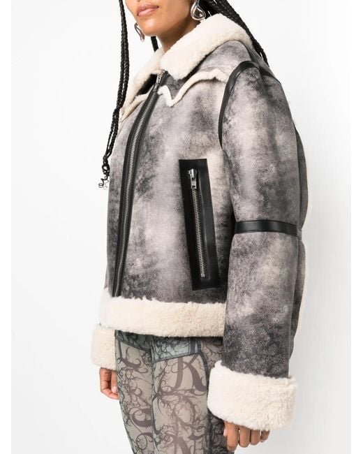 Stand Studio Black Lessie Faux-Shearling Jacket