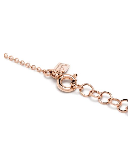 EF Collection White 14Kt Rose Angel Wing Diamond Bracelet