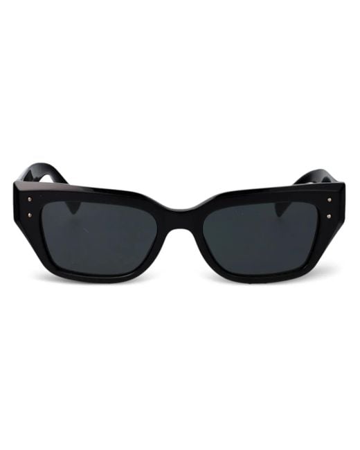 Dolce & Gabbana Black Logo-Print Sunglasses