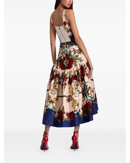 Alice + Olivia White Diana Kleid