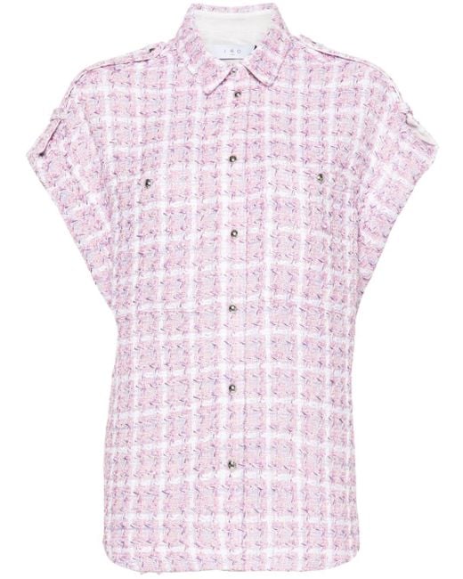 Giacca-camicia Gilsa blouclé di IRO in Pink
