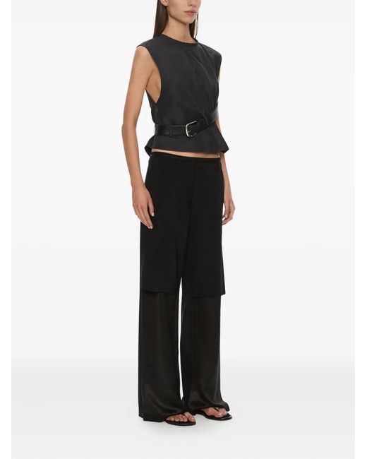 Christopher Esber Black Split Level Tailored Trousers