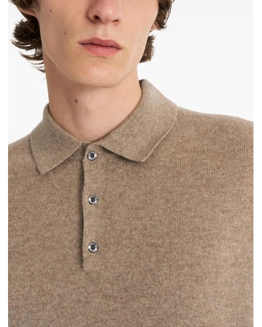 Pringle of Scotland Natural Cashmere Polo Shirt for men