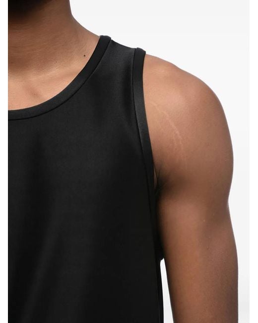 Jil Sander Black Sleeveless Crew-Neck Top for men