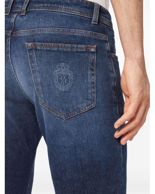 Billionaire Blue Low-rise Straight-leg Jeans for men