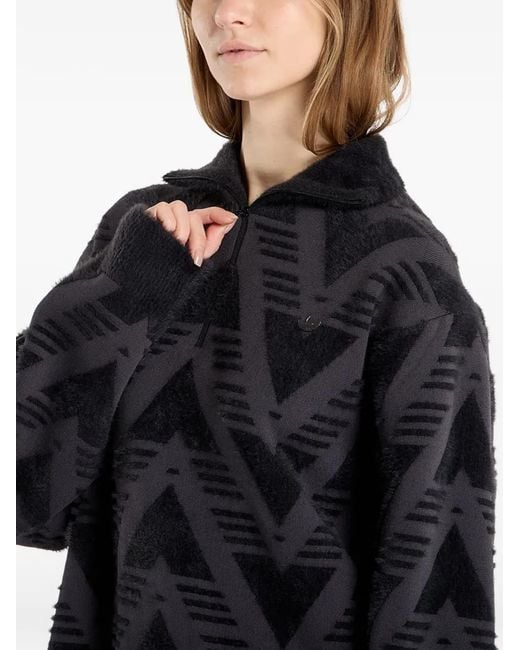 Adidas Black Patterned Sweatshirt