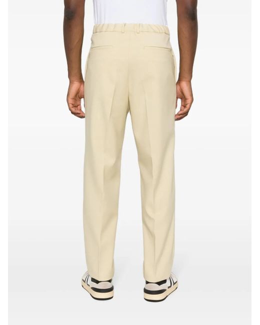 Jil Sander Natural Mid-Rise Straight-Leg Trousers for men