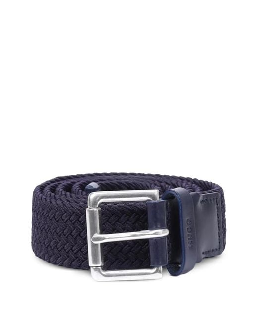 HUGO Blue Braided Belt for men