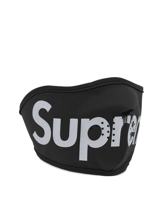 Mascherina Con Stampa di Supreme in Black da Uomo