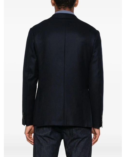 Canali Black Double-Breasted Jacket for men