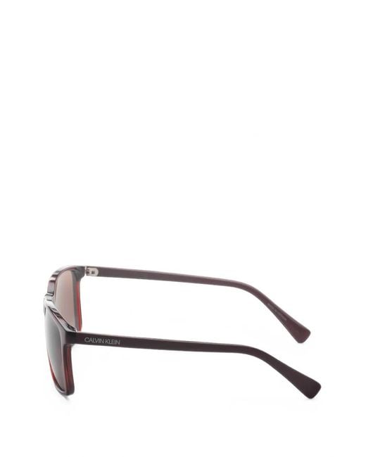 Calvin Klein Pink Rectangle-Frame Sunglasses for men