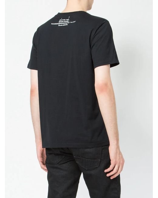 TAKAHIROMIYASHITA The Soloist Black Graphic Print T-Shirt for men